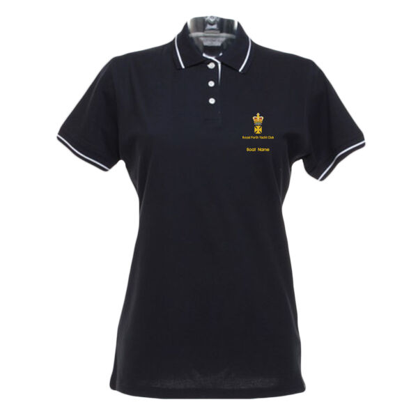 RFYC Ladies Contrast Personalised Polo Thumbnail